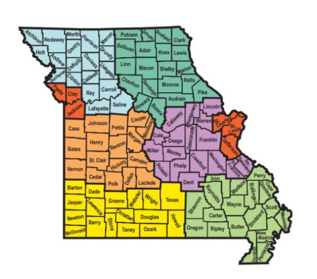 Missouri regional map